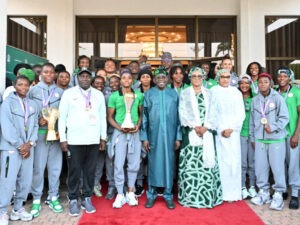 Tinubu celebrates Super Falcons with National Honours, Houses, Cash gifts